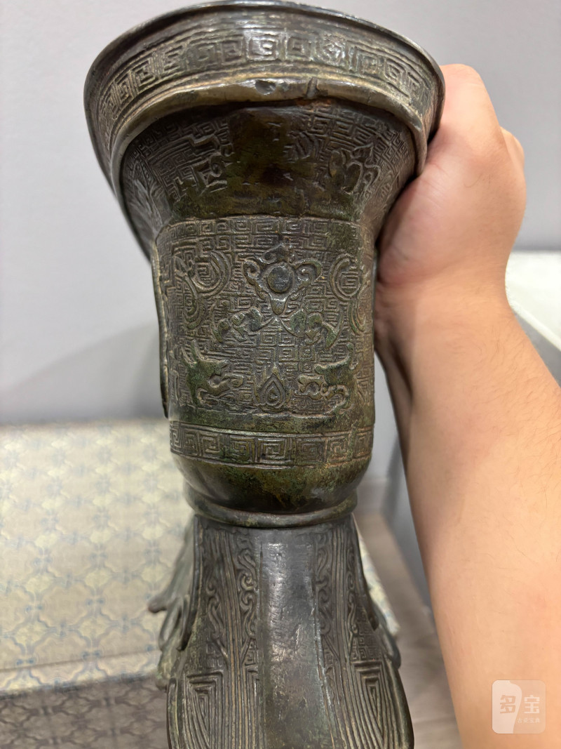 明 铜吉语“大富贵亦寿考”炉 - 图5